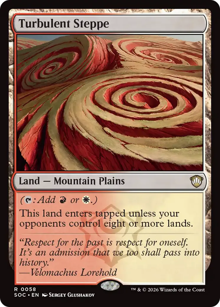 Turbulent Steppe — Secrets of Strixhaven Commander — Magic: The Gathering
