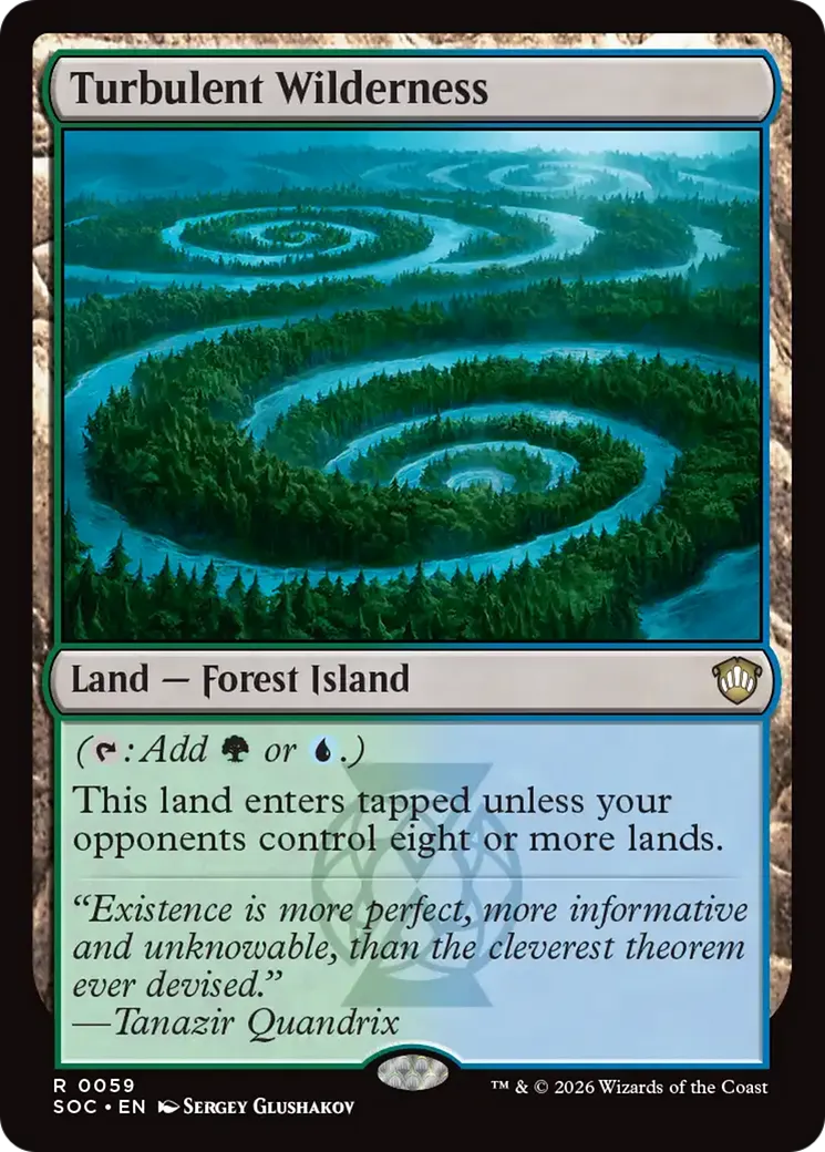 Turbulent Wilderness — Secrets of Strixhaven Commander — Magic: The Gathering