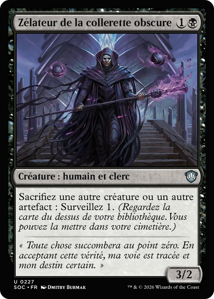 Zélateur de la collerette obscure — Secrets of Strixhaven Commander — Magic: The Gathering