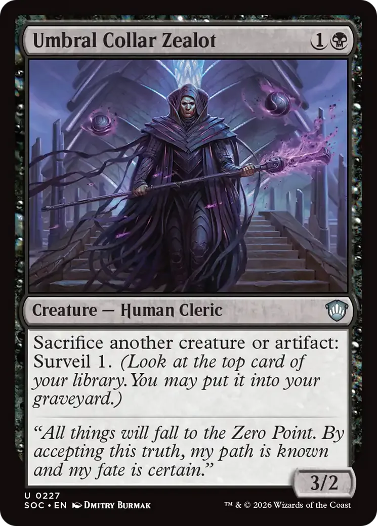 Umbral Collar Zealot — Secrets of Strixhaven Commander — Magic: The Gathering