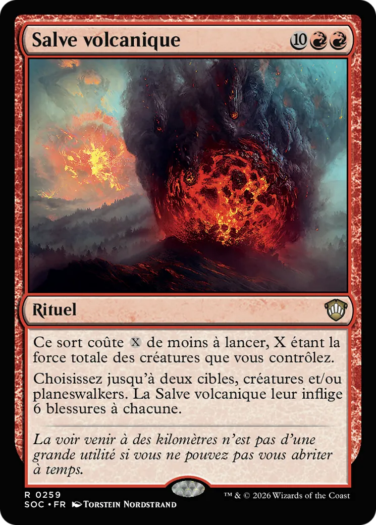 Salve volcanique — Secrets of Strixhaven Commander — Magic: The Gathering