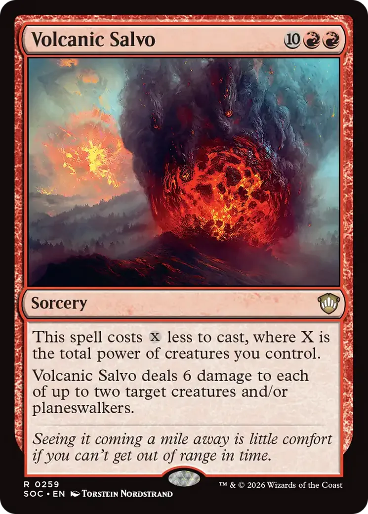 Volcanic Salvo — Secrets of Strixhaven Commander — Magic: The Gathering