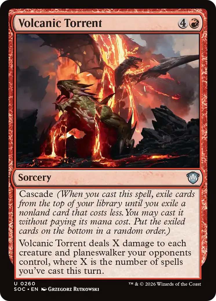 Volcanic Torrent — Secrets of Strixhaven Commander — Magic: The Gathering