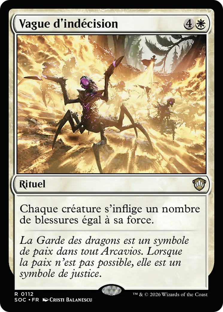Vague d'indécision — Secrets of Strixhaven Commander — Magic: The Gathering