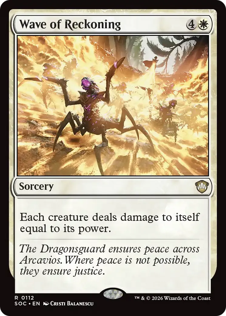 Wave of Reckoning — Secrets of Strixhaven Commander — Magic: The Gathering