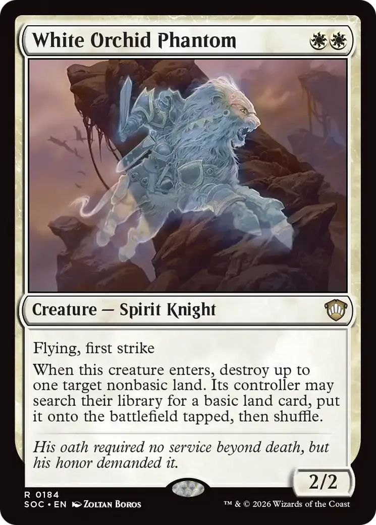 White Orchid Phantom — Secrets of Strixhaven Commander — Magic: The Gathering