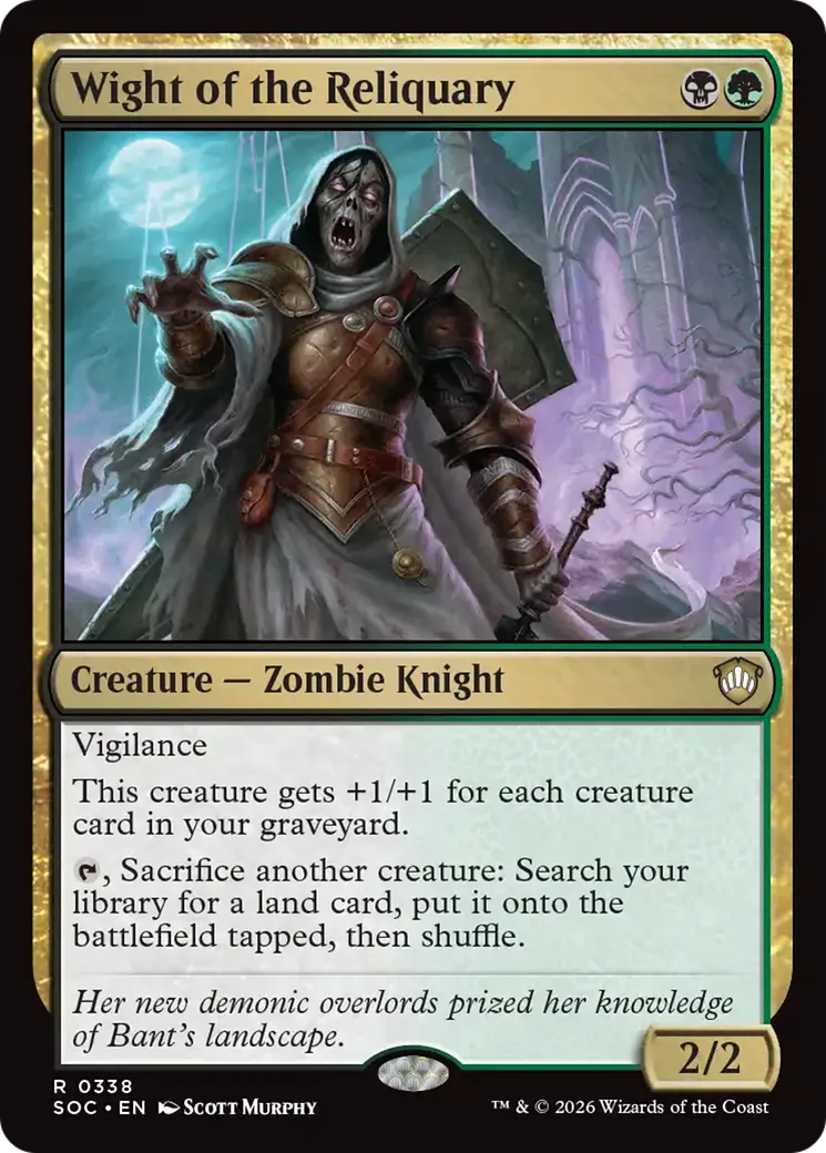 Wight of the Reliquary — Secrets of Strixhaven Commander — Magic: The Gathering