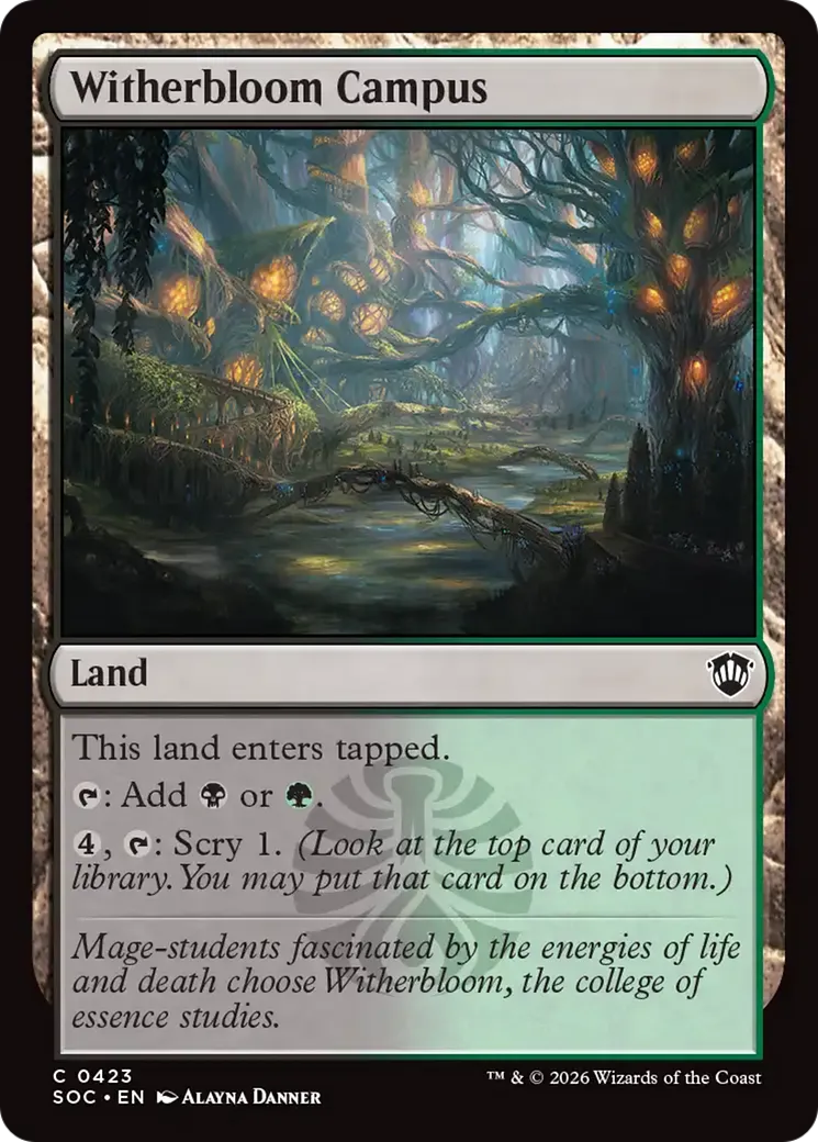 Witherbloom Campus — Secrets of Strixhaven Commander — Magic: The Gathering