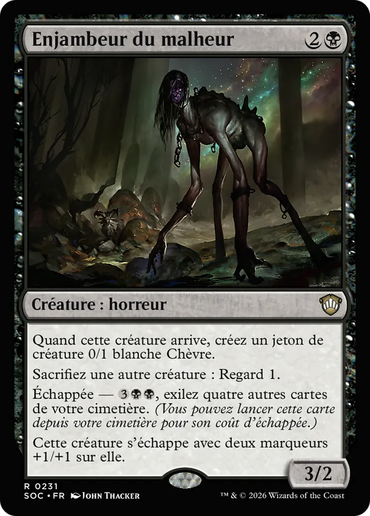Enjambeur du malheur — Secrets of Strixhaven Commander — Magic: The Gathering