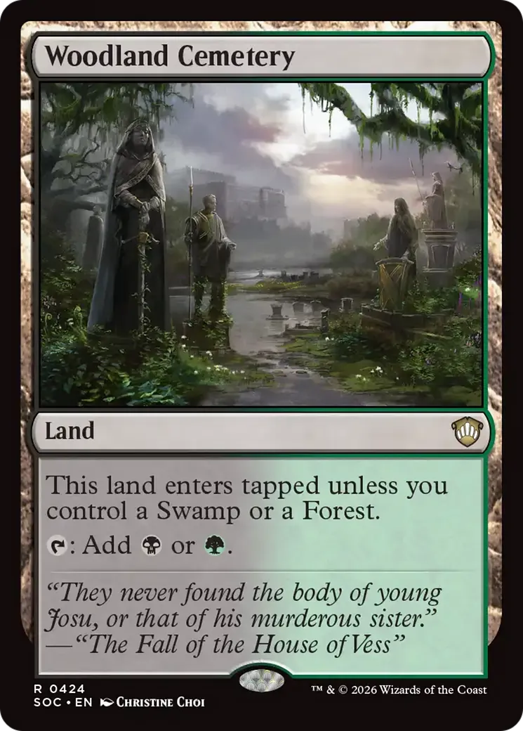 Woodland Cemetery — Secrets of Strixhaven Commander — Magic: The Gathering