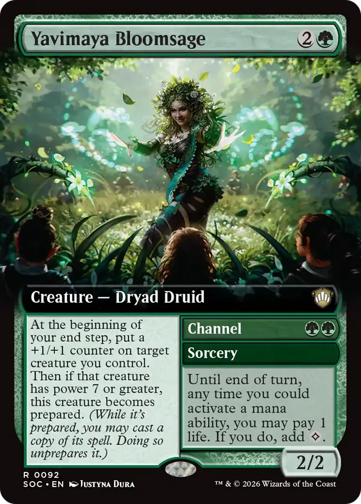 Yavimaya Bloomsage // Channel — Secrets of Strixhaven Commander — Magic: The Gathering