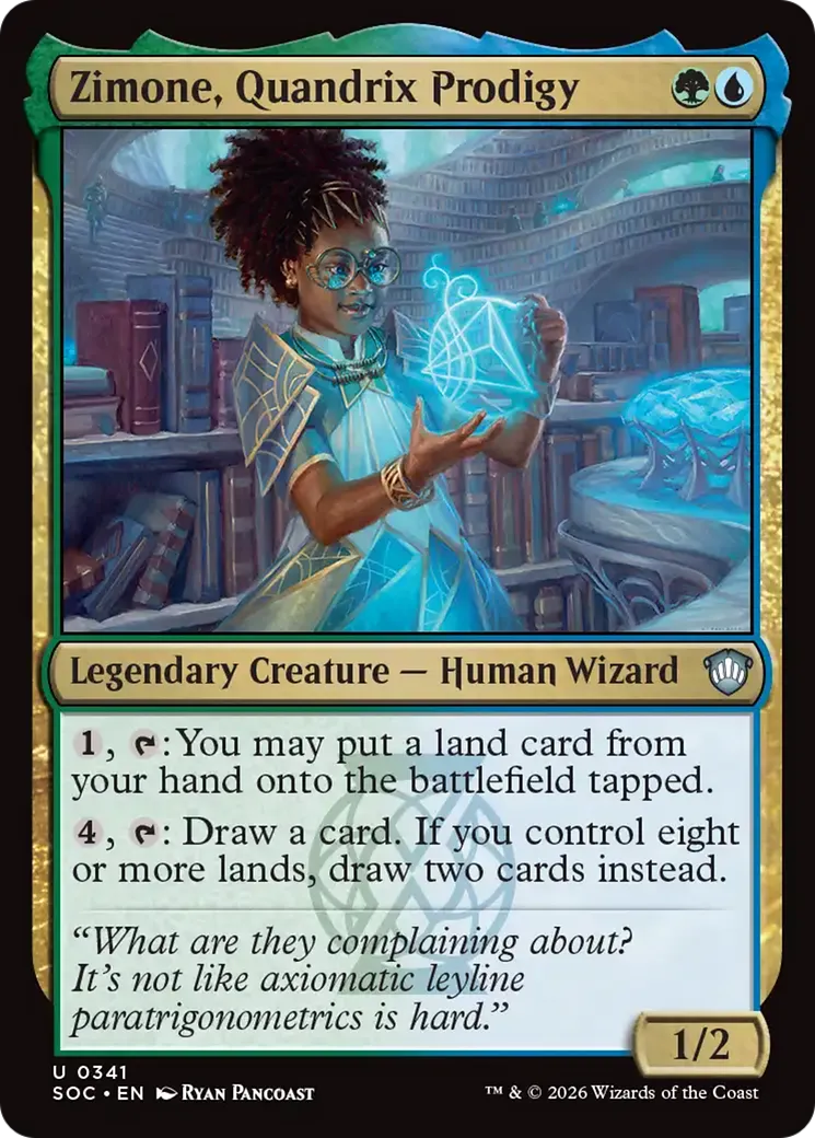 Zimone, Quandrix Prodigy — Secrets of Strixhaven Commander — Magic: The Gathering