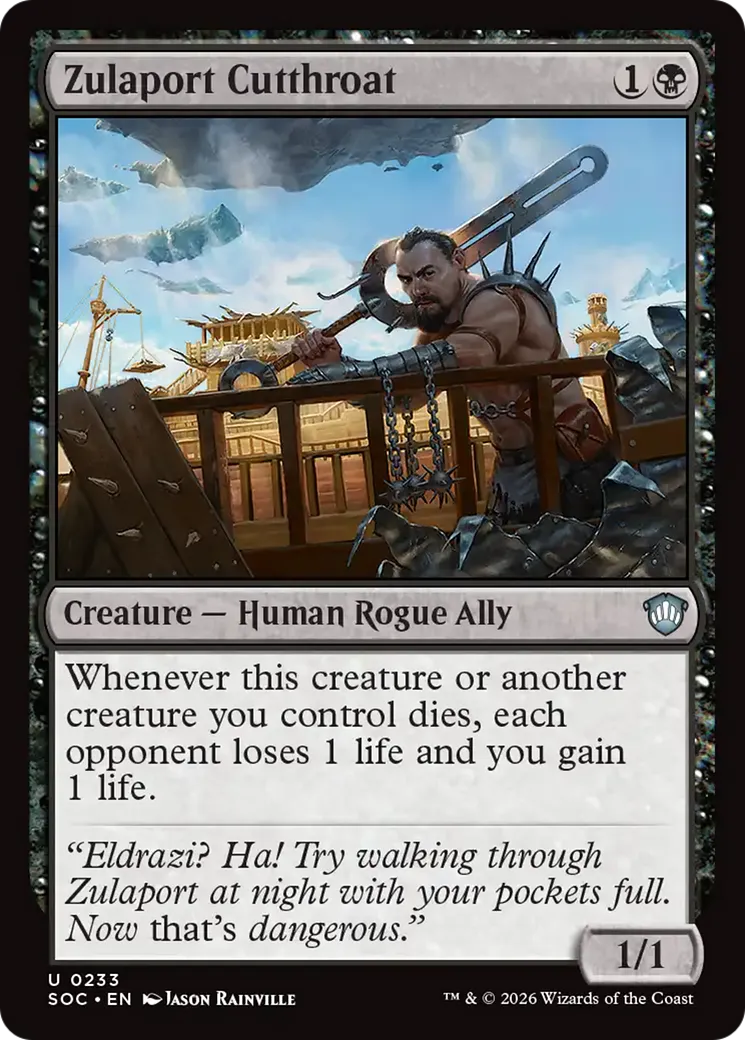 Zulaport Cutthroat — Secrets of Strixhaven Commander — Magic: The Gathering