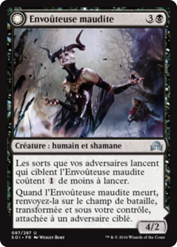 Envoûteuse maudite // Malédiction infectieuse — Shadows over Innistrad — Magic: The Gathering