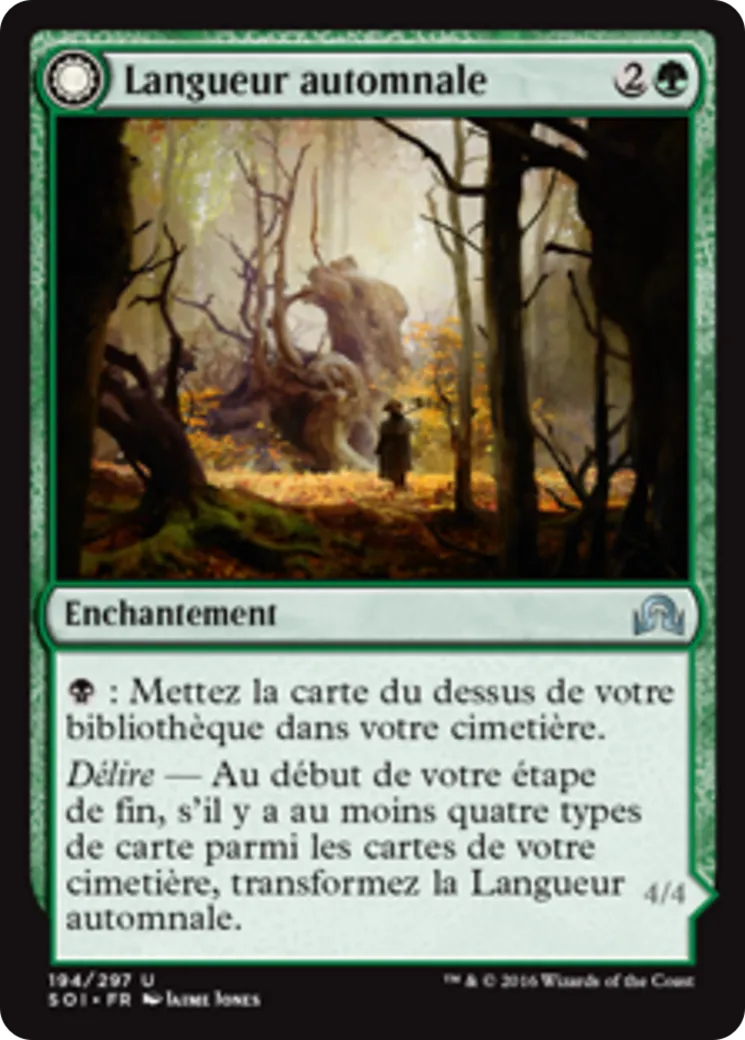 Langueur automnale // Ancêtre de l'équinoxe — Shadows over Innistrad — Magic: The Gathering