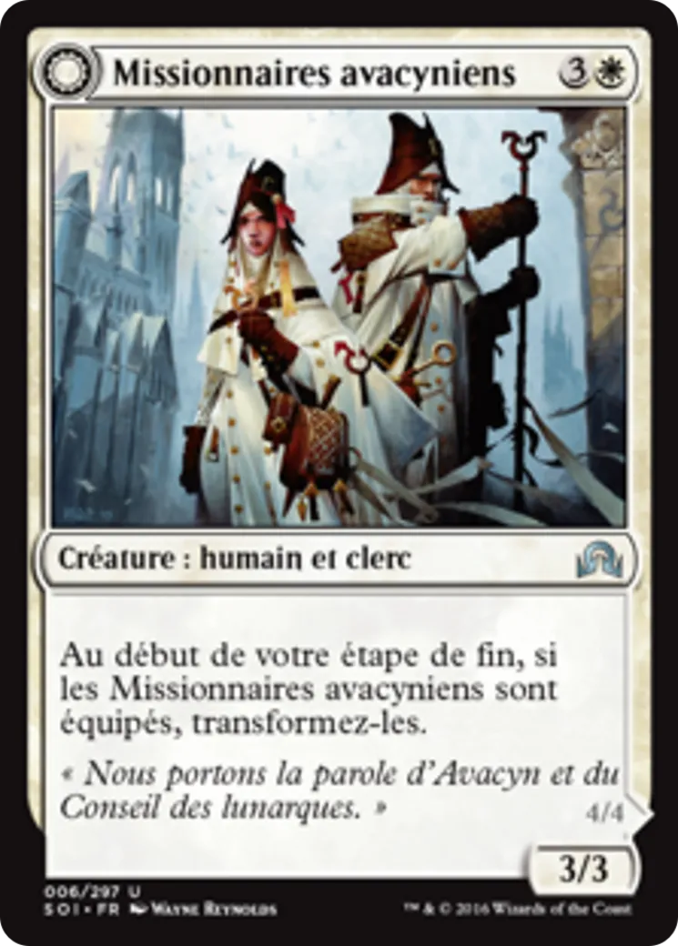 Missionnaires avacyniens // Inquisiteurs lunarques — Shadows over Innistrad — Magic: The Gathering