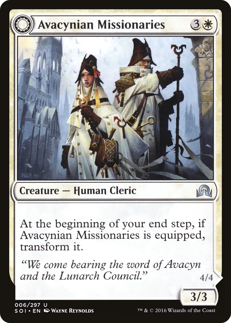 Missionnaires avacyniens // Inquisiteurs lunarques — Shadows over Innistrad — Magic: The Gathering
