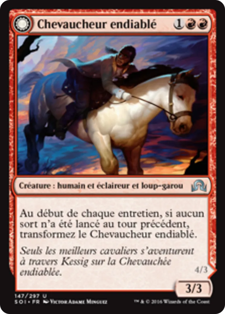 Chevaucheur endiablé // Briseur de nuques — Shadows over Innistrad — Magic: The Gathering