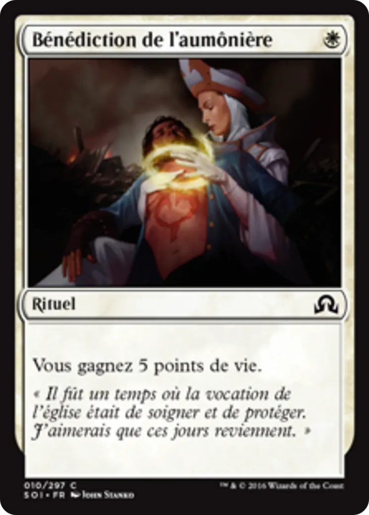 Bénédiction de l'aumônière — Shadows over Innistrad — Magic: The Gathering