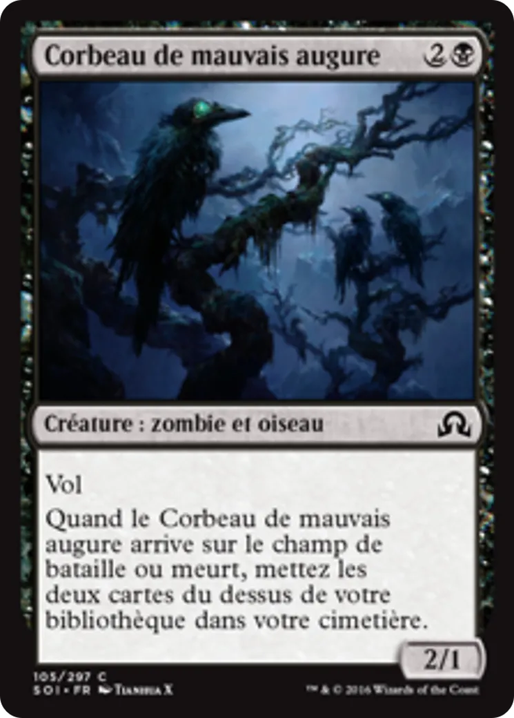 Corbeau de mauvais augure — Shadows over Innistrad — Magic: The Gathering