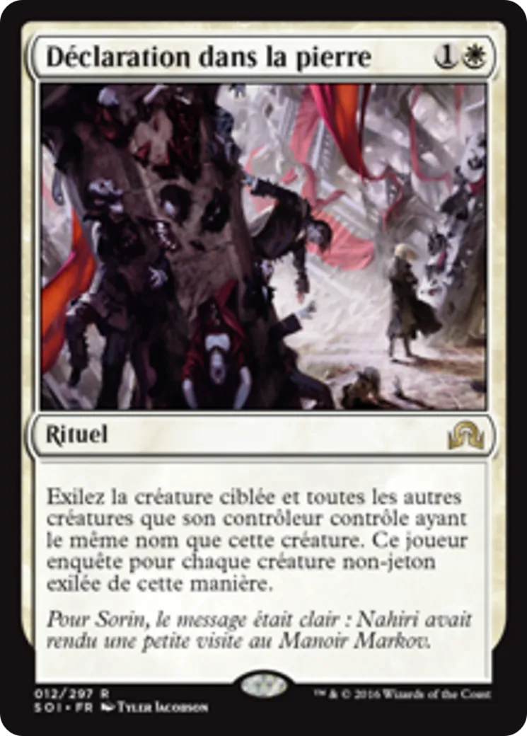 Déclaration dans la pierre — Shadows over Innistrad — Magic: The Gathering