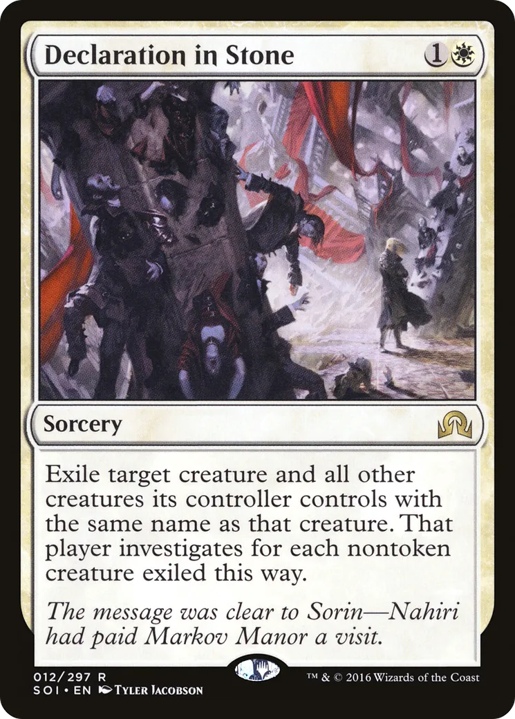 Déclaration dans la pierre — Shadows over Innistrad — Magic: The Gathering