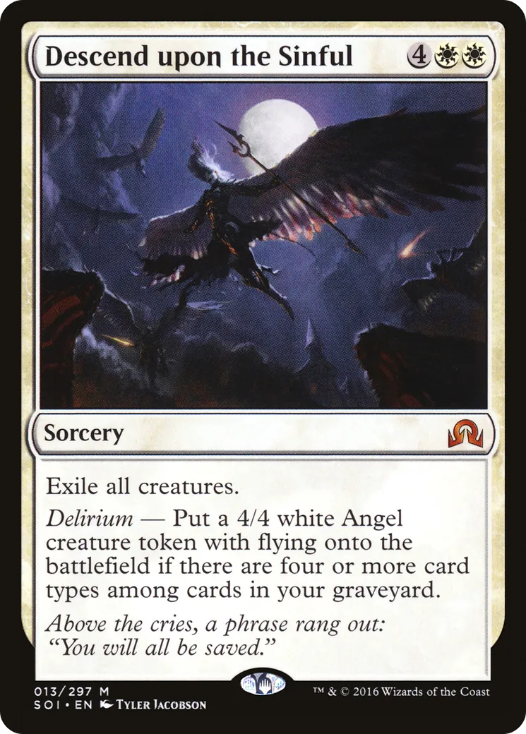 Descend upon the Sinful — Shadows over Innistrad — Magic: The Gathering