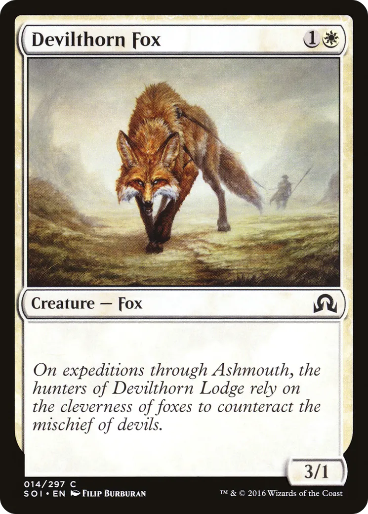 Renard de Diablépine — Shadows over Innistrad — Magic: The Gathering