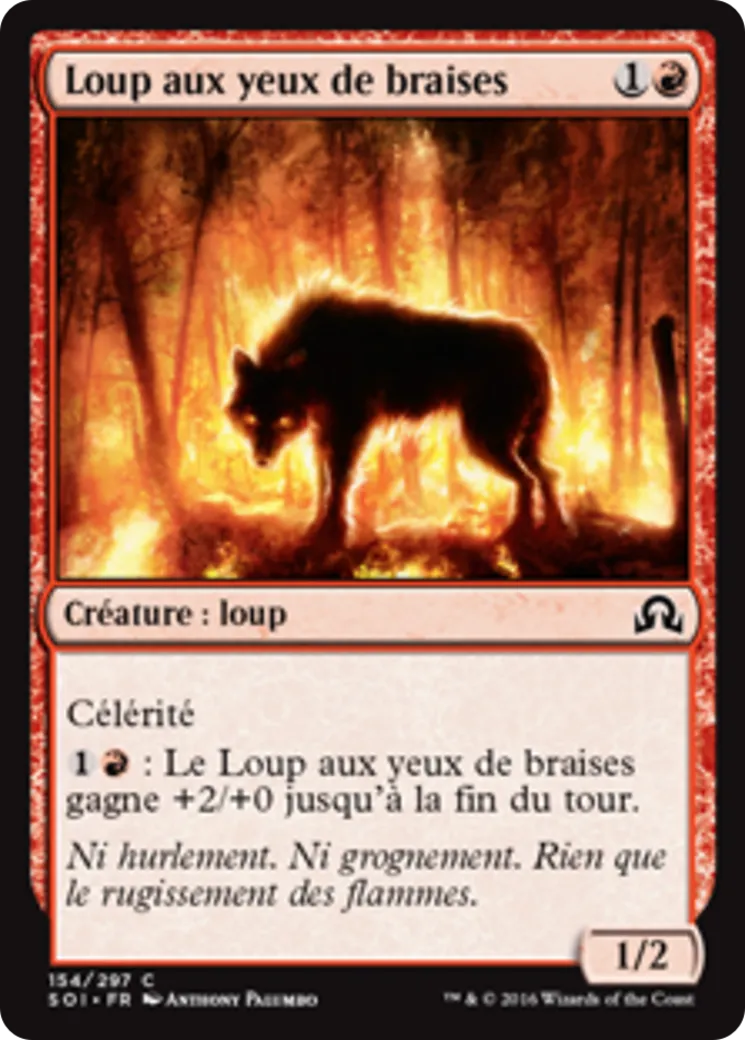 Loup aux yeux de braises — Shadows over Innistrad — Magic: The Gathering