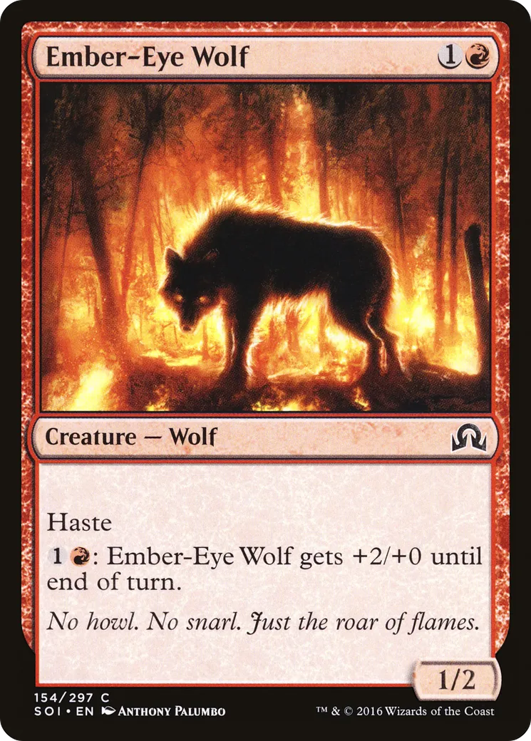 Ember-Eye Wolf — Shadows over Innistrad — Magic: The Gathering