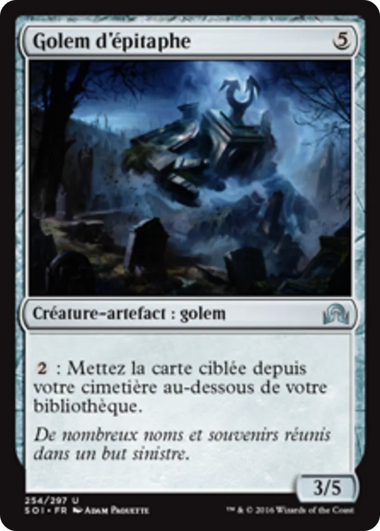 Golem d'épitaphe — Shadows over Innistrad — Magic: The Gathering
