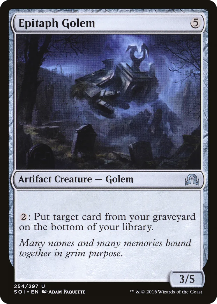 Epitaph Golem — Shadows over Innistrad — Magic: The Gathering