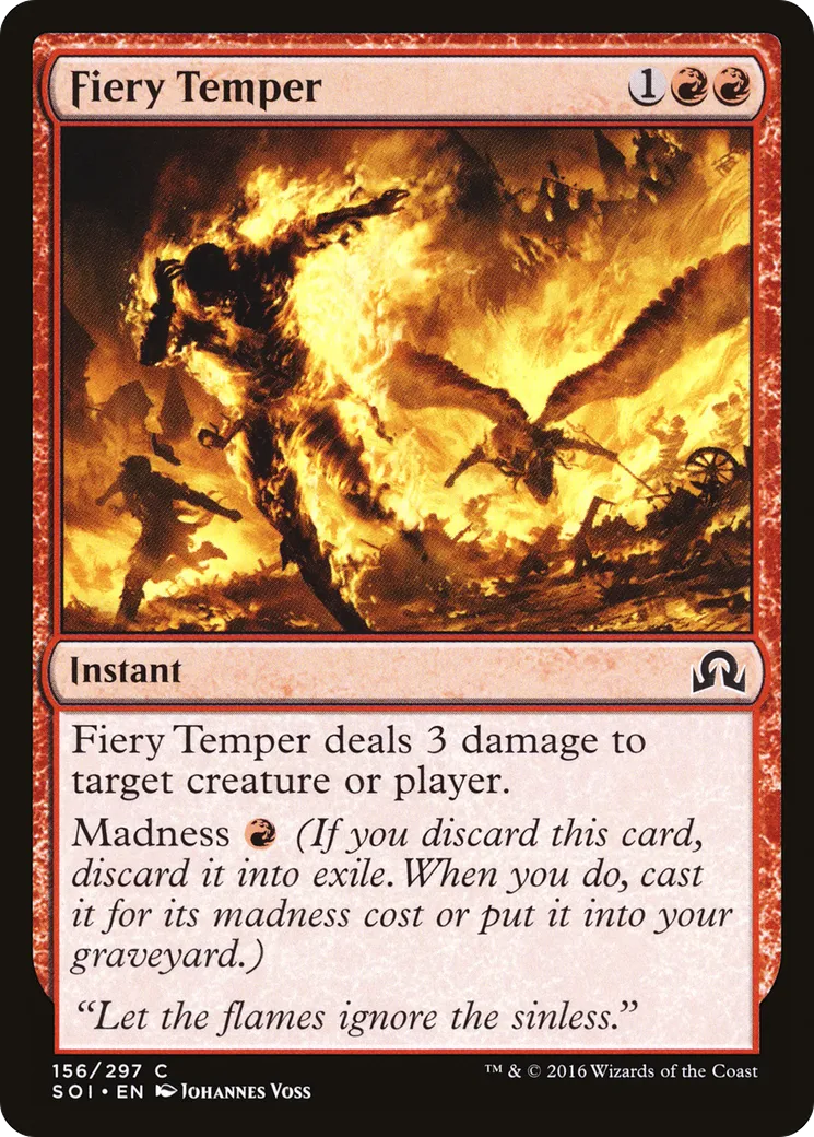 Fiery Temper — Shadows over Innistrad — Magic: The Gathering