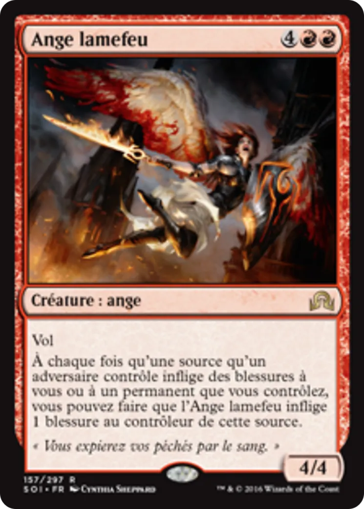 Ange lamefeu — Shadows over Innistrad — Magic: The Gathering