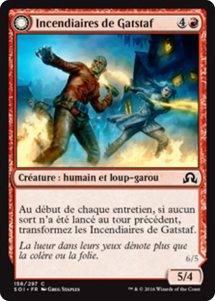 Incendiaires de Gatstaf // Dévastateurs de Gatstaf — Shadows over Innistrad — Magic: The Gathering