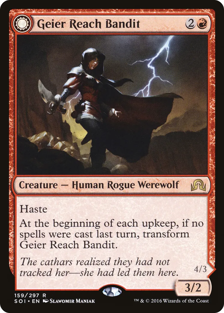 Bandit de la Chaîne de Geier // Alpha de la meute Vildin — Shadows over Innistrad — Magic: The Gathering