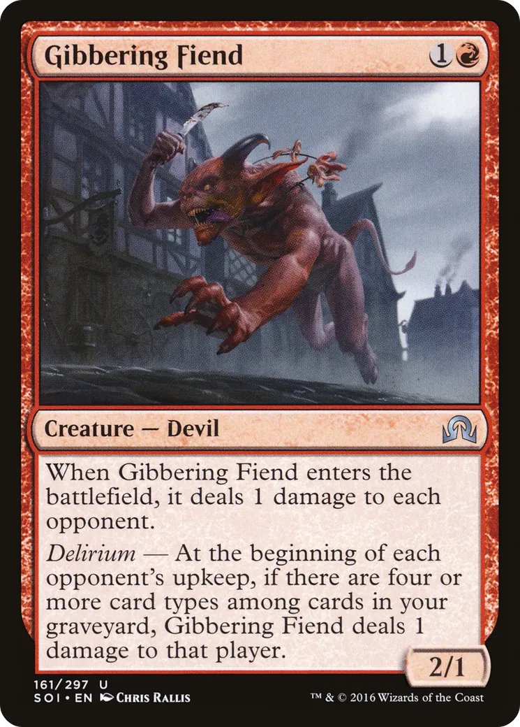 Gibbering Fiend — Shadows over Innistrad — Magic: The Gathering