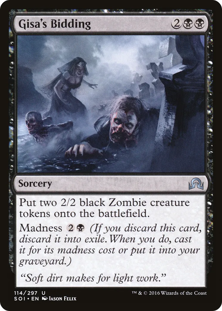 Gisa's Bidding — Shadows over Innistrad — Magic: The Gathering