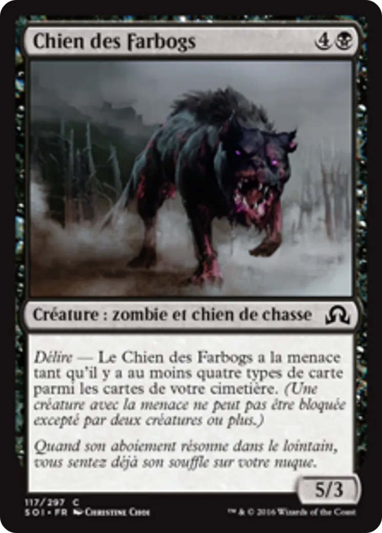 Chien des Farbogs — Shadows over Innistrad — Magic: The Gathering