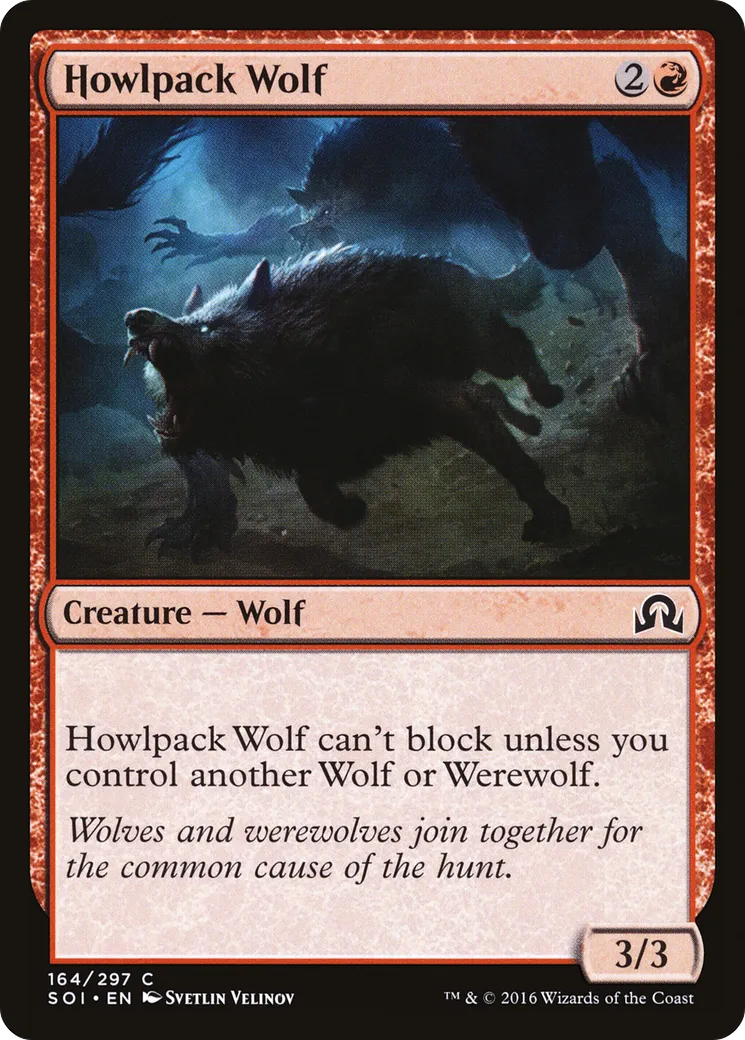 Howlpack Wolf — Shadows over Innistrad — Magic: The Gathering