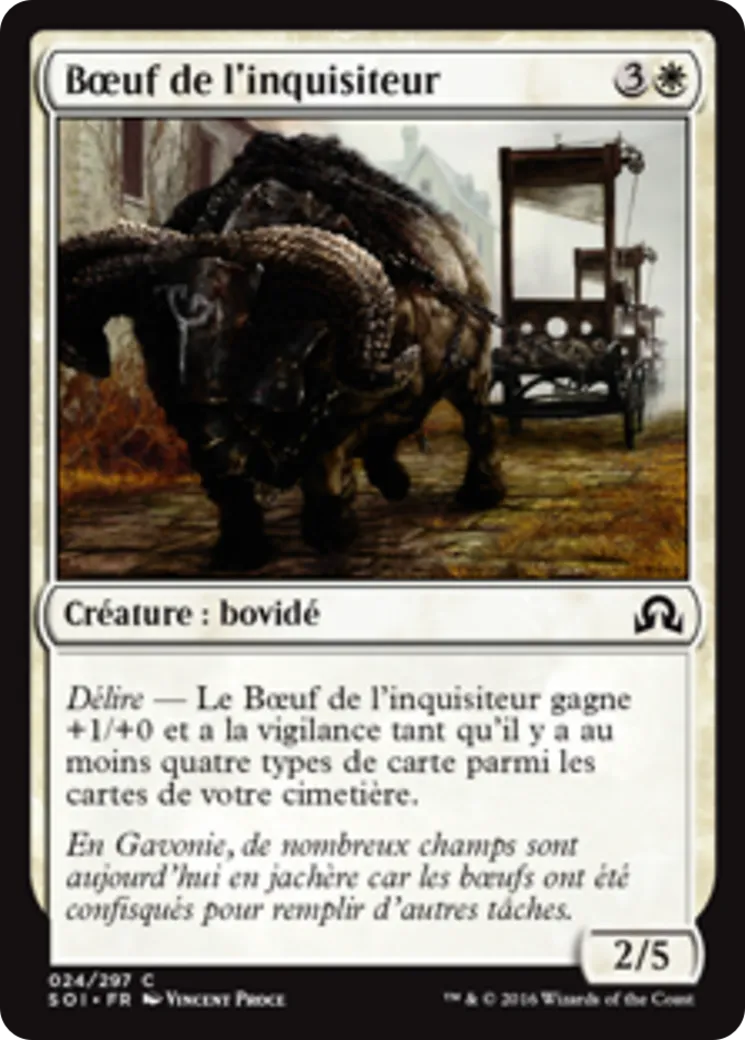 Bœuf de l'inquisiteur — Shadows over Innistrad — Magic: The Gathering