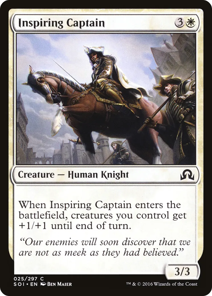 Inspiring Captain — Shadows over Innistrad — Magic: The Gathering