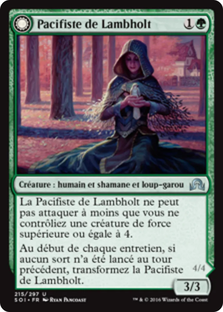 Pacifiste de Lambholt // Bouchère de Lambholt — Shadows over Innistrad — Magic: The Gathering