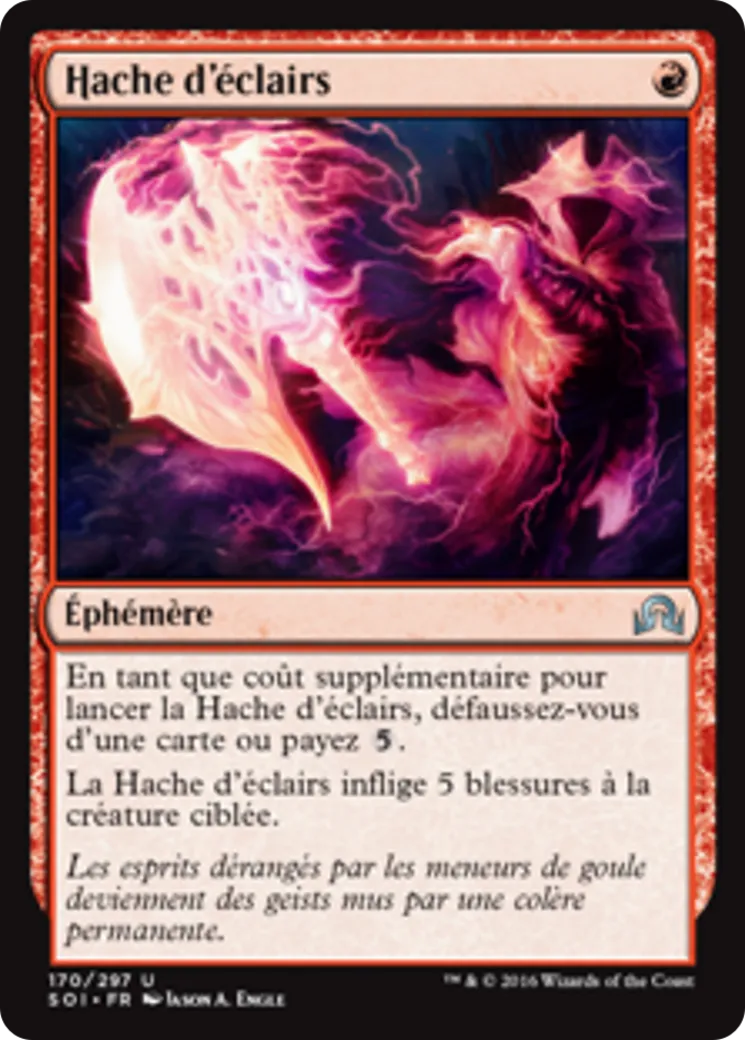 Hache d'éclairs — Shadows over Innistrad — Magic: The Gathering