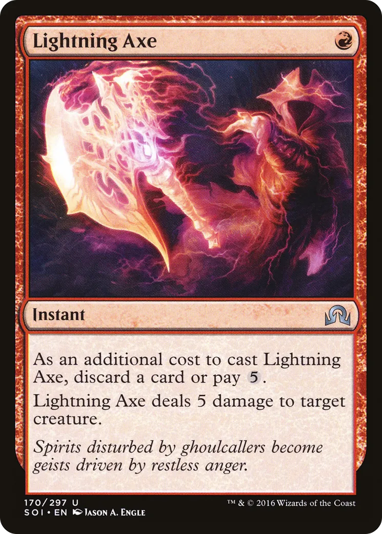 Hache d'éclairs — Shadows over Innistrad — Magic: The Gathering