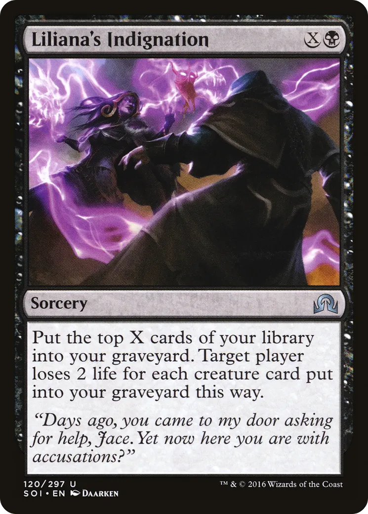 Liliana's Indignation — Shadows over Innistrad — Magic: The Gathering