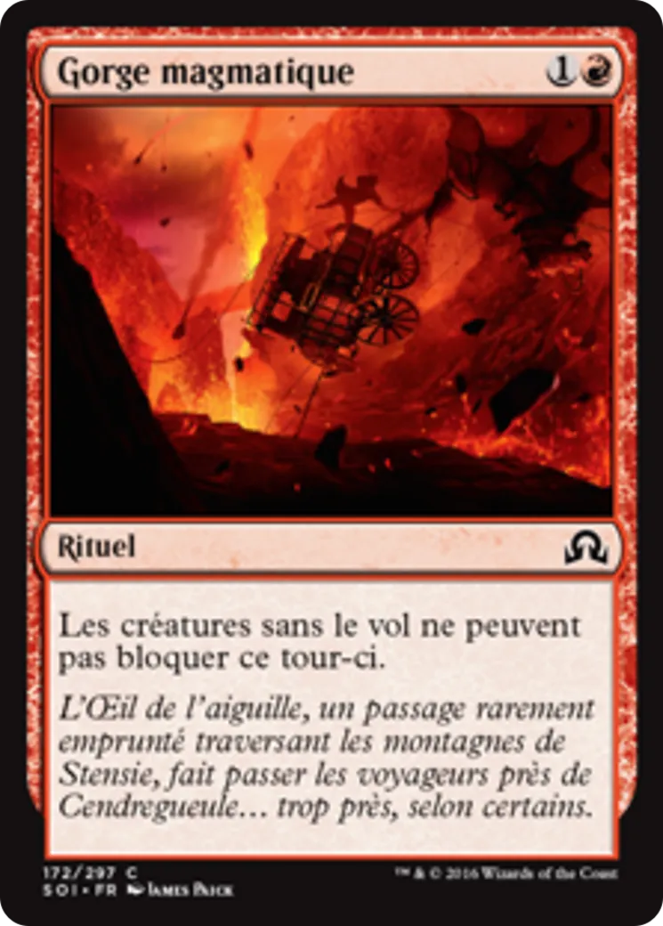 Gorge magmatique — Shadows over Innistrad — Magic: The Gathering