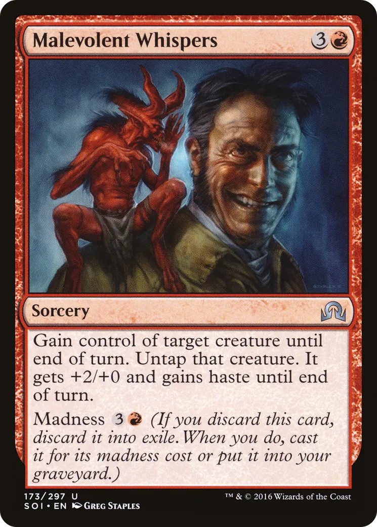 Chuchotements maléfiques — Shadows over Innistrad — Magic: The Gathering