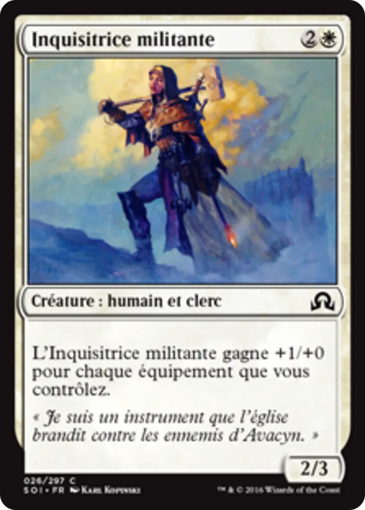 Inquisitrice militante — Shadows over Innistrad — Magic: The Gathering