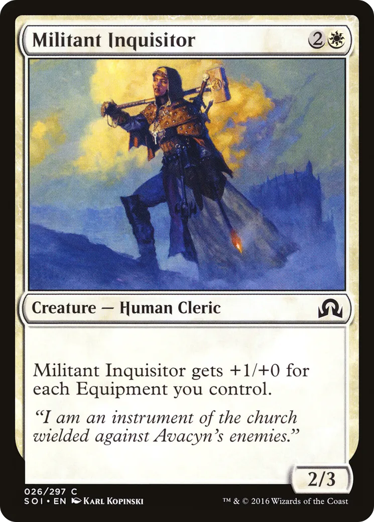 Inquisitrice militante — Shadows over Innistrad — Magic: The Gathering